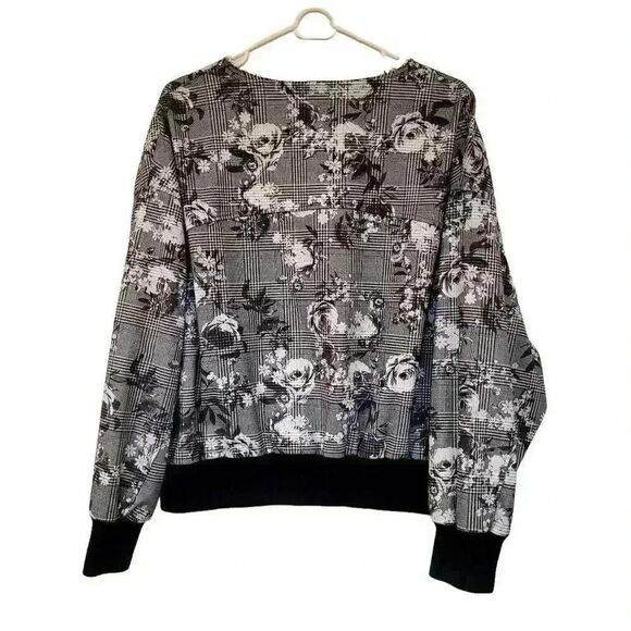 Rachel Roy Women's Black & White Poly/Viscose/Spandex Baldwin Bomber Jacket - Picture 8 of 13